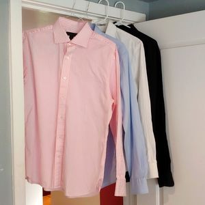 3 EXPRESS, L, long-sleeve, button-down shirts. 3 different colors! Variety!